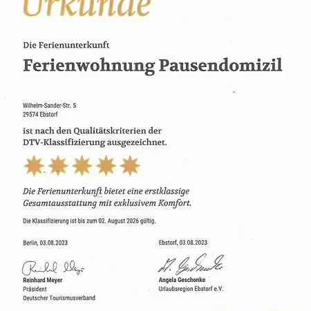 Lejlighed 5 Sterne Fewo-pausendomizil *